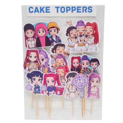 Imagen de CAKE TOPPER MOTIVO GUERRERAS KPOP 1/6**