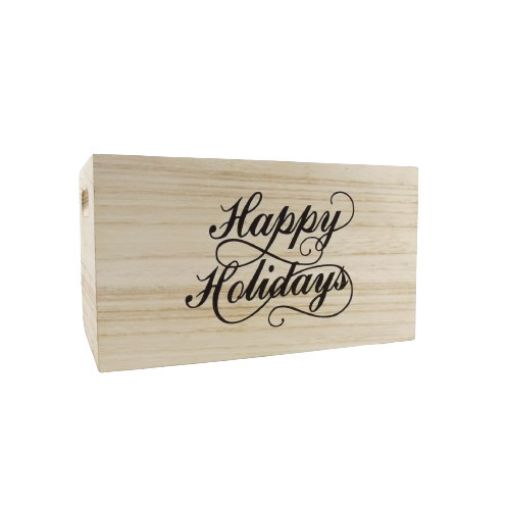 Imagen de HUACAL MADERA NAVIDAD (10X5.5X6") ***