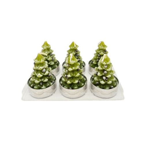 Imagen de VELAS PINO NAVIDAD 1/6***