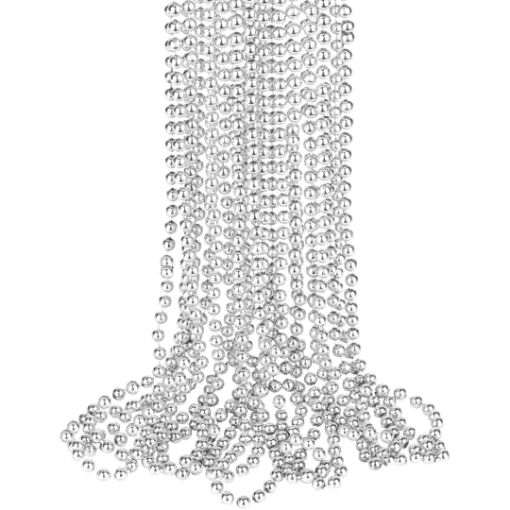 Imagen de COLLAR BOLITA COLOR PLATEADO 1/12.***