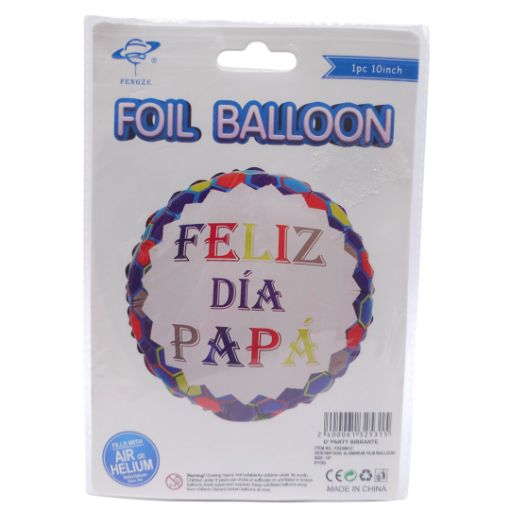 Imagen de GLOBO FELIZ DIA PAPA AZUL 10 PULGADAS***
