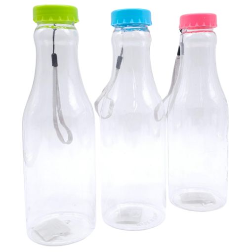 Imagen de BOTELLA PLASTICA T/COLOR C/CORDON 650ML**