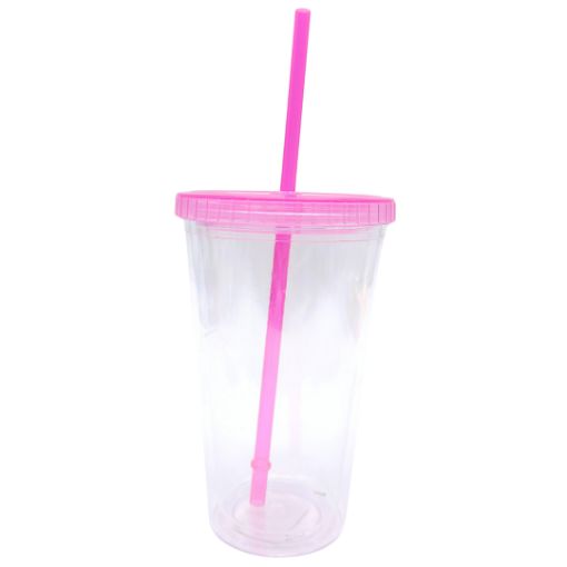 Imagen de VASO DOBLE PARED ROSA R0038***