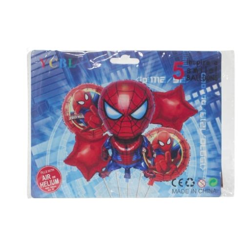 Imagen de SET DE GLOBOS SPIDERMAN 1/5**