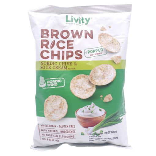 Imagen de RICE CHIPS SOUR CREAM 12/70 GR**