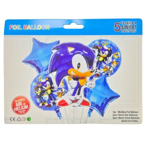 Imagen de SET DE GLOBOS SONIC 1/5 ***