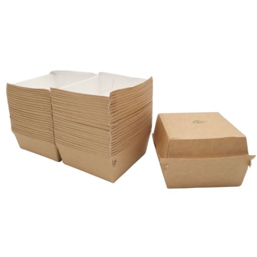 Imagen de ENVASE HAMBURGUESA 9X9CM 40/25**