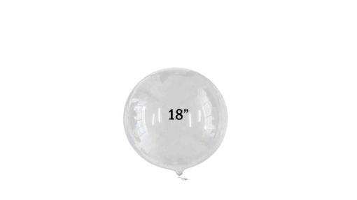 Imagen de GLOBO BURBUJA TRANSPARENTE 18".**