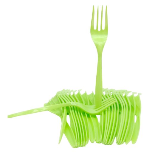 Imagen de TENEDOR COLOR VERDE MANZANA 12/24