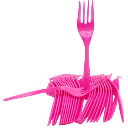Imagen de TENEDOR COLOR FUCSIA 12/24 