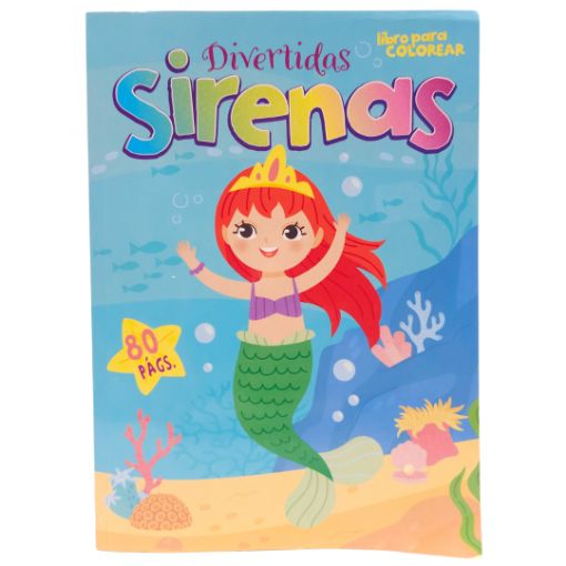 Imagen de LIBRO COLOREAR SIRENAS 80 PAG 