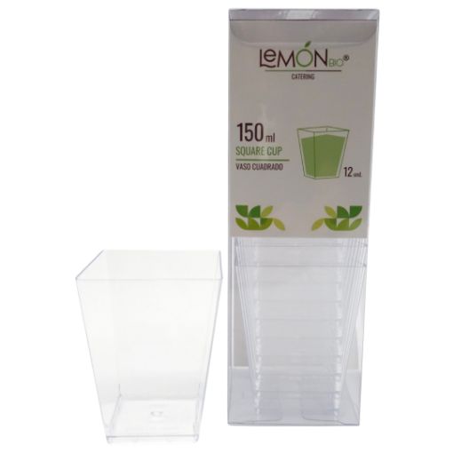 Imagen de VASO SHOT CUADRADO LEMON 1500ML 24/12