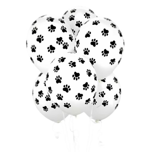 Imagen de VEJIGA ESTAMPADA HUELLA PERRO 1/10