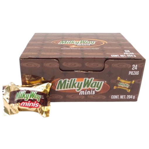 Imagen de CHOC. MILKY WAY MINI CAJITA 24/24**
