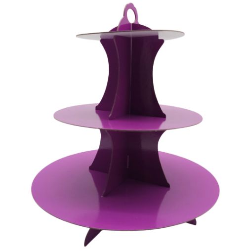 Imagen de PORTA CUPCAKE MORADO 