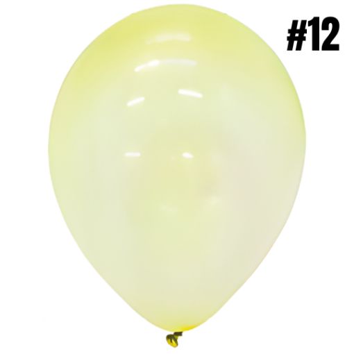 Imagen de VEJIGA 12 AMARILLO NEON BN 1/24