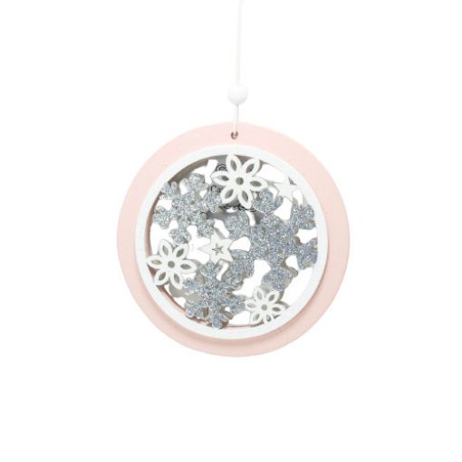Imagen de ADORNO NAVIDAD ROSA 11CM***