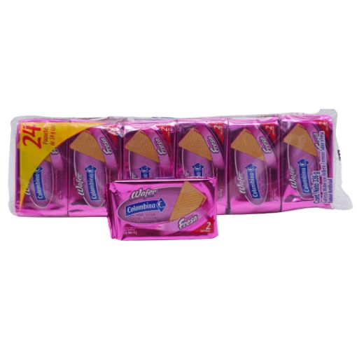Imagen de GTA WAFER COLOMBINA FRESA  24/24.........**