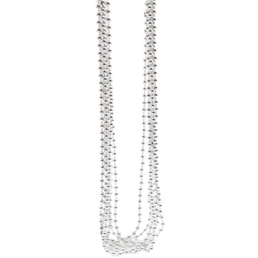 Imagen de COLLAR BOLITAS PLATEADO 1/6