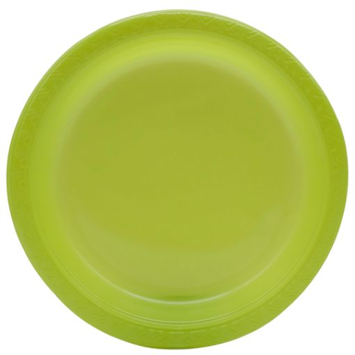 Imagen de PLATO PLASTICO 7" COLOR VERDE MANZANA 1/20