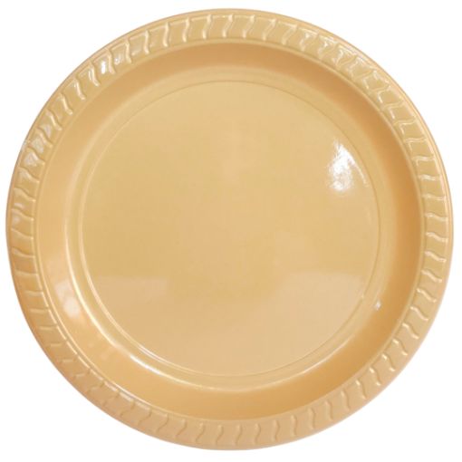 Imagen de PLATO PLASTICO 7" COLOR DORADO 1/20