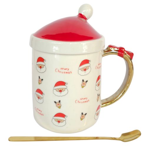 Imagen de TAZA NAVIDAD SOMBRERO C/CUCHARA