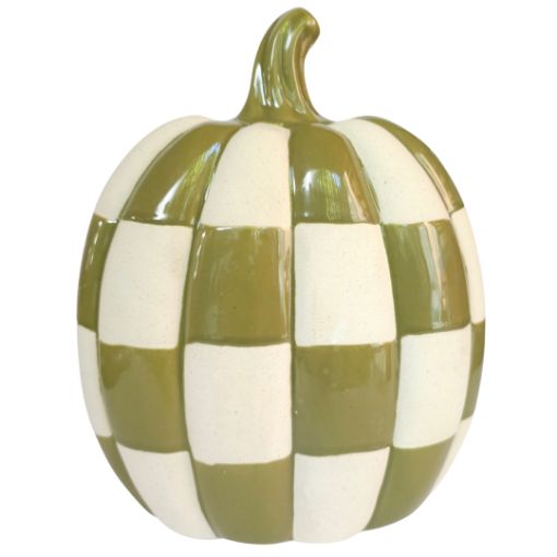 Imagen de CALABAZA CERAMICA VERDE 15X23CM